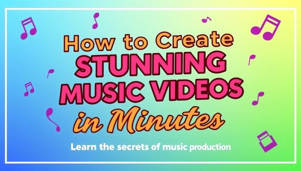 How to Create Stunning Music Videos in Minutes