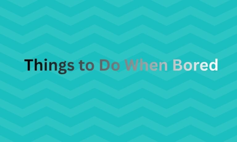 Things to Do When Bored for Fitness